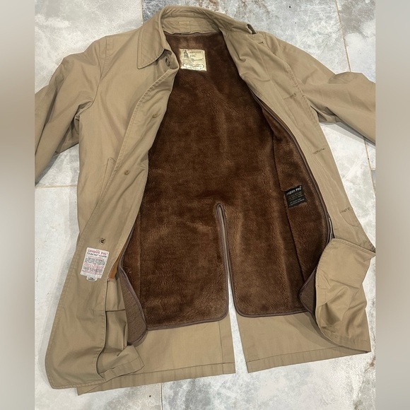 London Fog Brown Fleece Lining - Picture 4 of 14